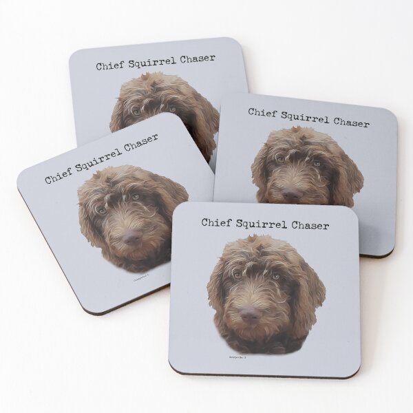 Item preview, Doodle Dogs Chief Squirrel Chaser  designed and sold by Happy Dog Doodles.