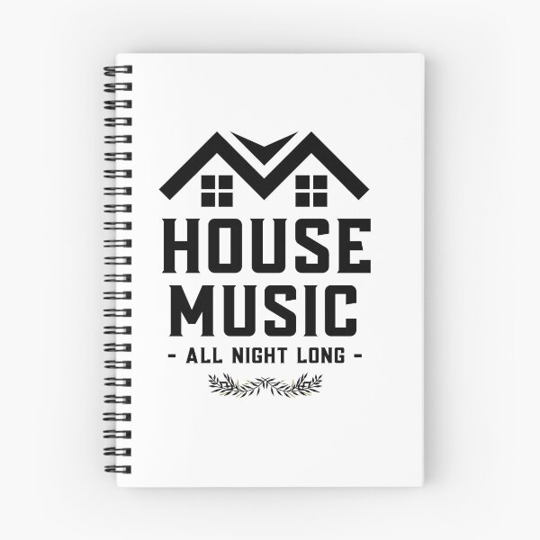 Item preview, HOUSE MUSIC - All Night Long Roof (Black)  designed and sold by Discothreadz.