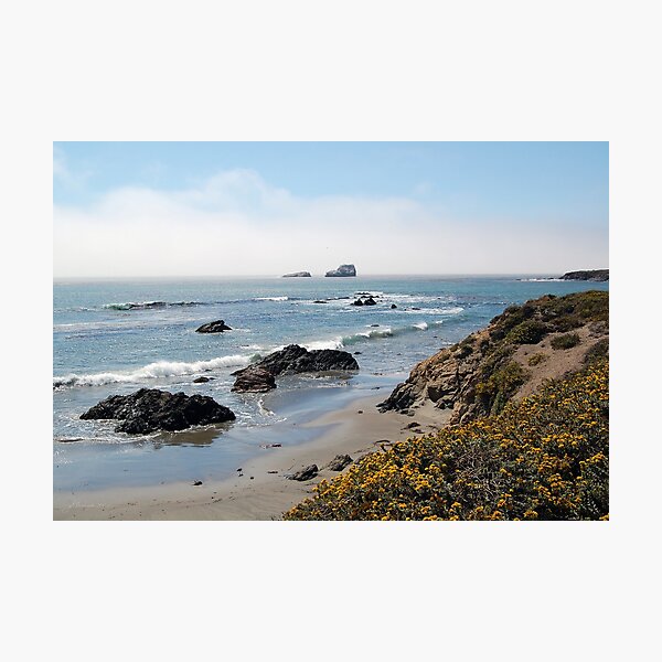 Fog Rolling Coastal Photographic Print