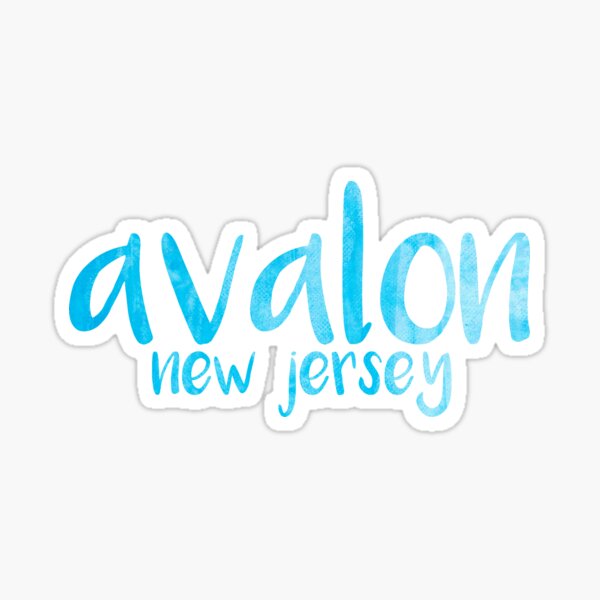 avalon new jersey Sticker