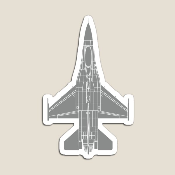 Vista previa del artículo con la obra «Diseño de modelo de General Dynamics F-16 Fighting Falcon», diseñado y vendido por avionbubble.