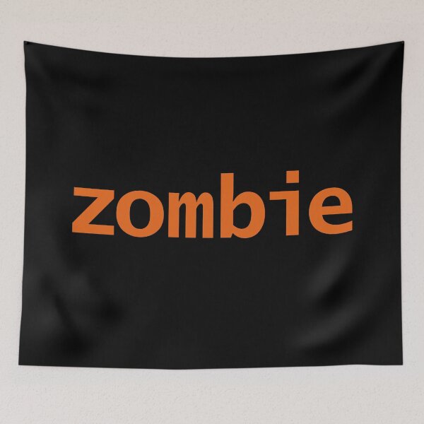 Item preview, Zombie Halloween Minimal Typography Orange Text designed and sold by ellenhenry.