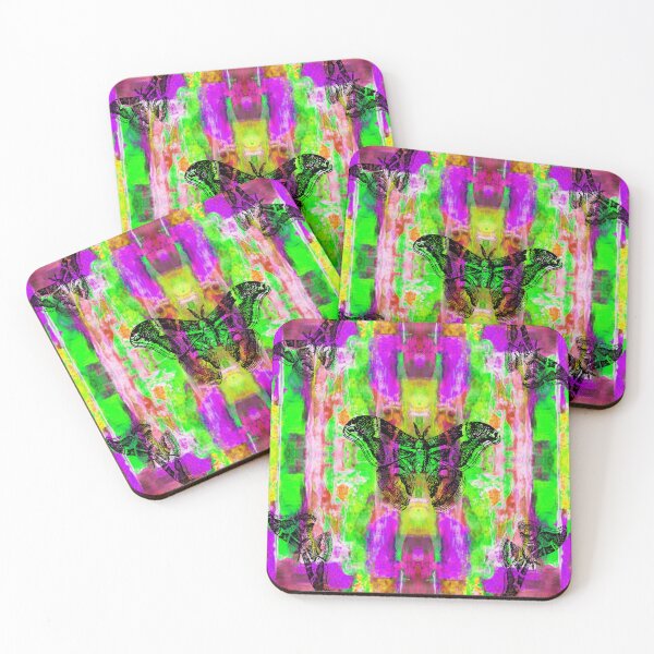 Item preview, Dreamy Butterfly Abstraction, 2, Abstraction, bold colorful abstract playful design inspired by nature designed and sold by Adri Barnard.