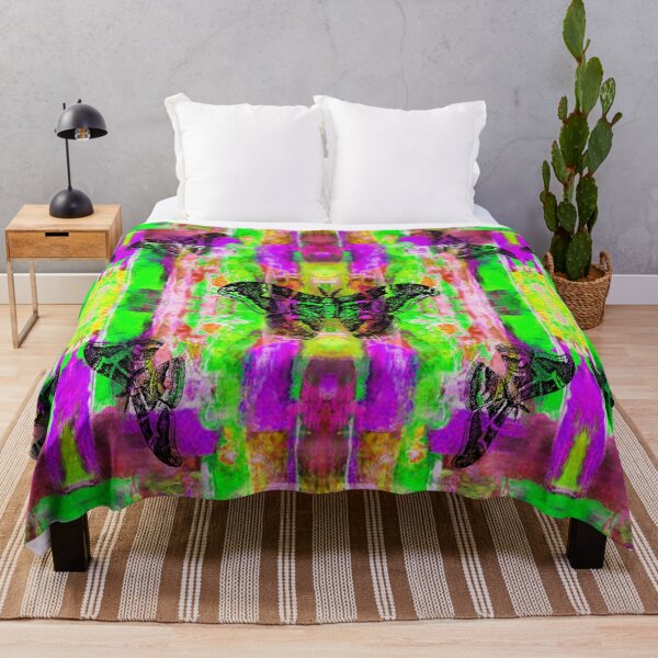 Item preview, Dreamy Butterfly Abstraction, 2, Abstraction, bold colorful abstract playful design inspired by nature designed and sold by Adri Barnard.