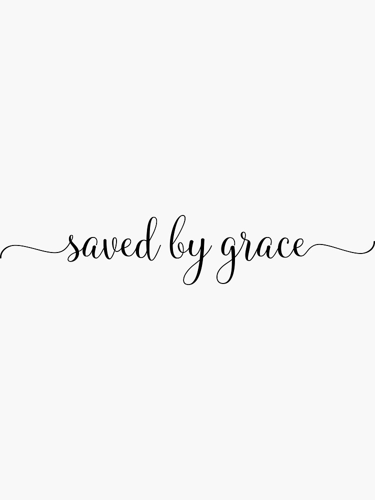 CLEAR Amazing Grace Sticker Christian Stickers for Laptop 