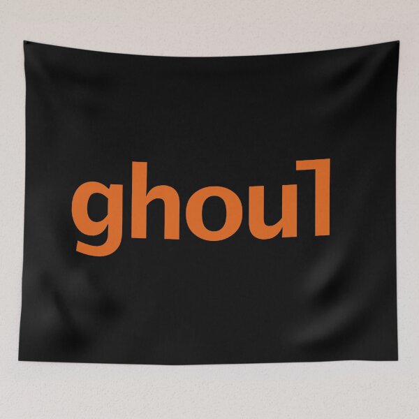Item preview, Ghoul Halloween Minimal Typography Orange Text designed and sold by ellenhenry.