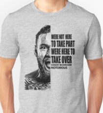 conor mcgregor ( half face quote) Unisex T-Shirt