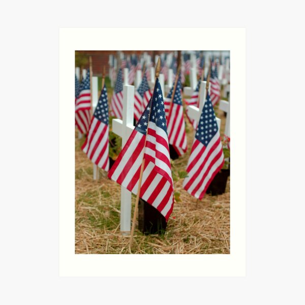 Small town memorial Art Print