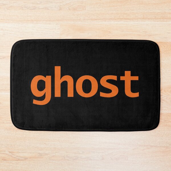 Item preview, Ghost Halloween Minimal Typography Orange Text designed and sold by ellenhenry.