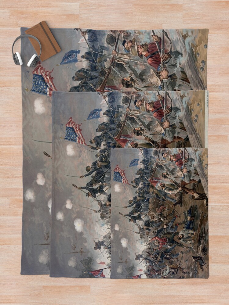 "Civil War Battle " Throw Blanket by prodesigner2 Redbubble