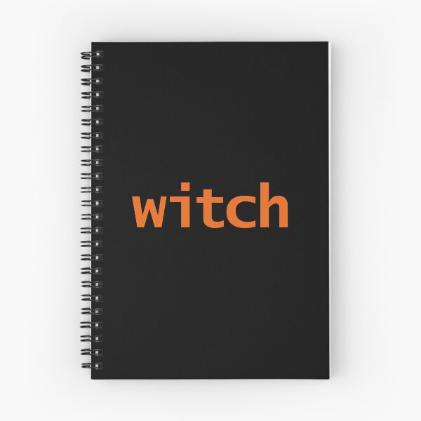 Item preview, Witch Halloween Minimal Typography Orange Text designed and sold by ellenhenry.