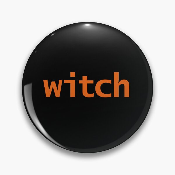 Item preview, Witch Halloween Minimal Typography Orange Text designed and sold by ellenhenry.