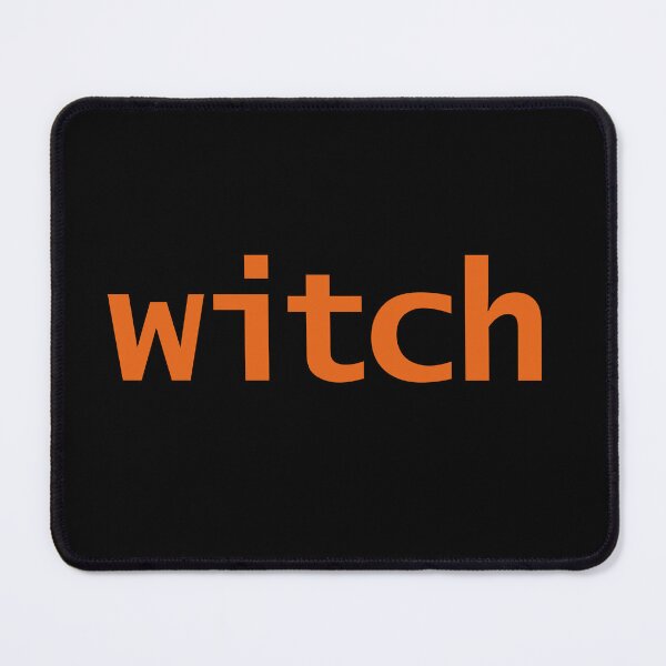 Item preview, Witch Halloween Minimal Typography Orange Text designed and sold by ellenhenry.
