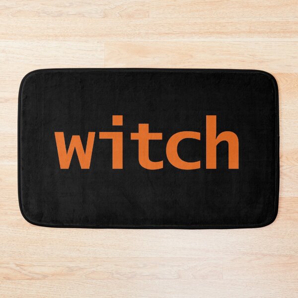 Item preview, Witch Halloween Minimal Typography Orange Text designed and sold by ellenhenry.