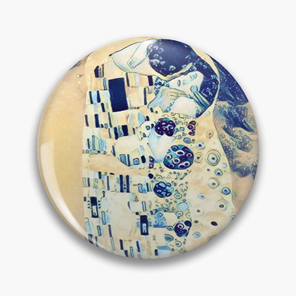 Item preview, The Great Wave off Kanagawa and The Kiss by Gustav Klimt. designed and sold by CristalleLisa.