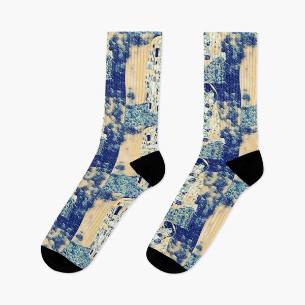 Item preview, The Great Wave off Kanagawa and The Kiss by Gustav Klimt. designed and sold by CristalleLisa.