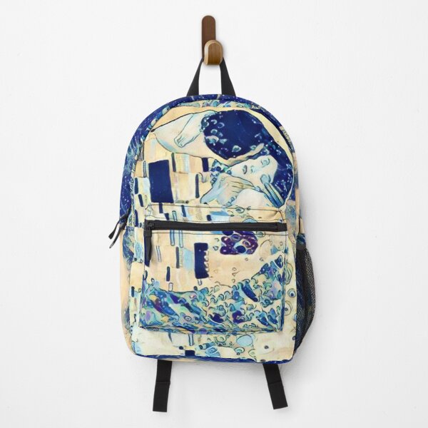 Item preview, The Great Wave off Kanagawa and The Kiss by Gustav Klimt. designed and sold by CristalleLisa.