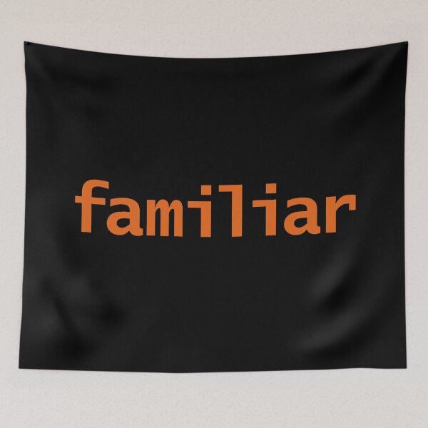 Item preview, Witch Familiar Halloween Minimal Typography Orange Text designed and sold by ellenhenry.