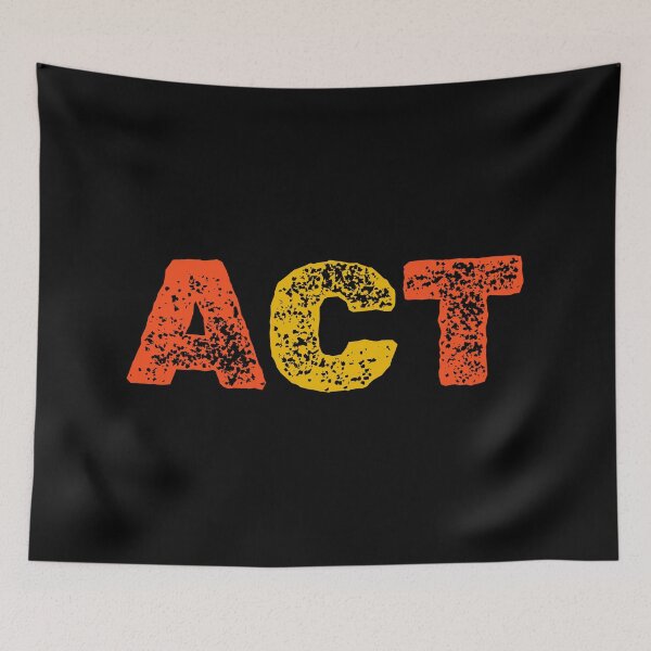 Item preview, ACT - Motivation Word Typography T-Shirt Design designed and sold by DahiyaTees.