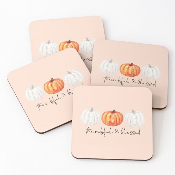 Item preview, Thankful and Blessed  designed and sold by PlumBlushCo.