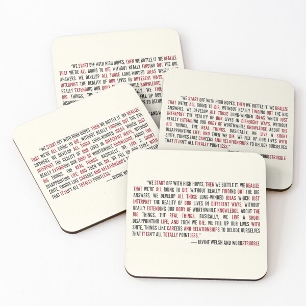 Item preview, Trainspotting movie quote with satirical word play twist v2.0 designed and sold by WordStruggle.