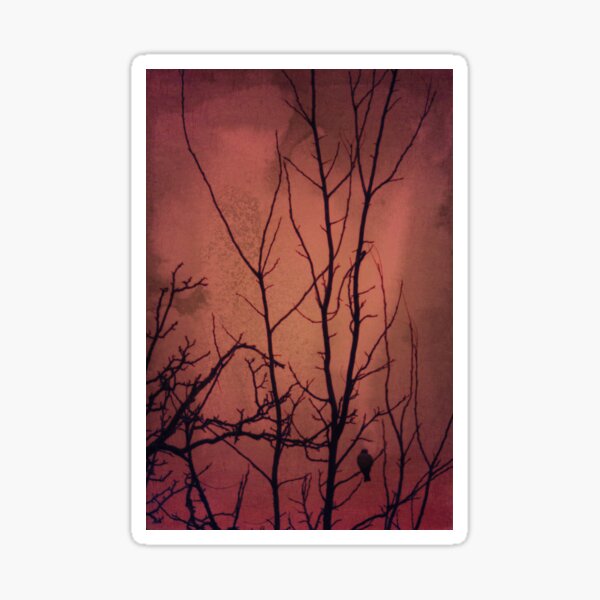 Red sky at night Sticker