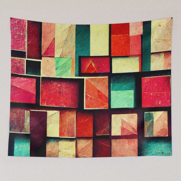 Item preview, Colorful Cubist Pattern [16] designed and sold by FreshAirShop.