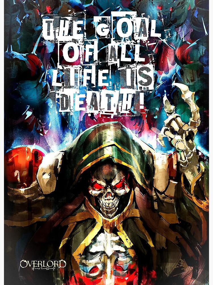 Best Anime Characters Overlord Ainz Ooal Gown Art Board Print for Sale by  Minimal-World