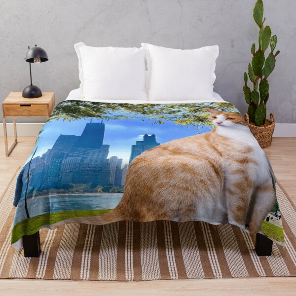 Item preview, Surreal photos with giant cats in Chicago. Catzilla. Photoshop design of giant surreal cats in the city designed and sold by EMIPRINCESS.