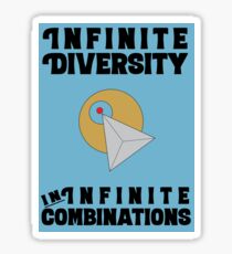 Infinite Diversity in Infinite Combinations IDIC Sticker
