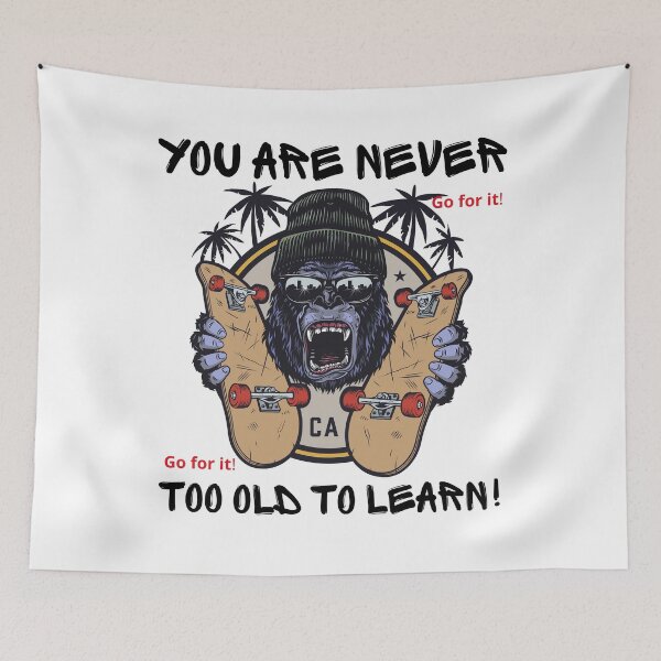 Item preview, Never too old to learn. designed and sold by RonelM.