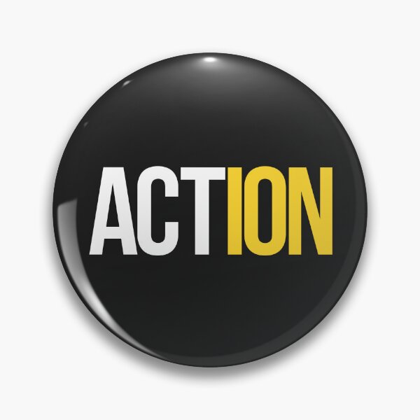 Item preview, Action - Motivation Word Typography T-Shirt Design designed and sold by DahiyaTees.