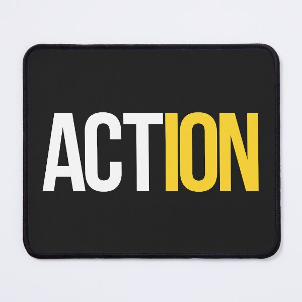 Item preview, Action - Motivation Word Typography T-Shirt Design designed and sold by DahiyaTees.