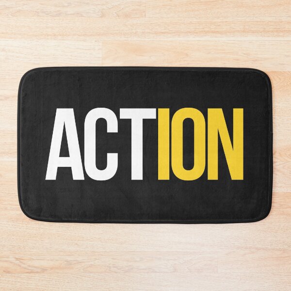 Item preview, Action - Motivation Word Typography T-Shirt Design designed and sold by DahiyaTees.