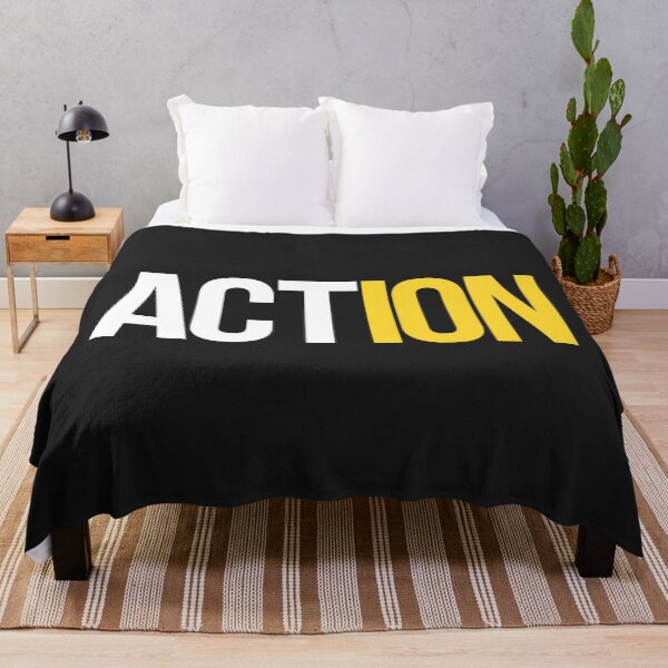 Item preview, Action - Motivation Word Typography T-Shirt Design designed and sold by DahiyaTees.