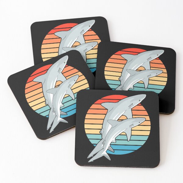 Item preview, Caribbean reef shark retro designed and sold by NicGrayGraphic.