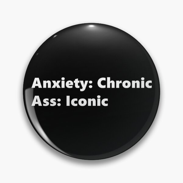 Item preview, Anxiety: Chronic Ass: Iconic, funny quote for anxious people with a juicy booty. Lettering Digital Illustration designed and sold by AlmightyClaire.