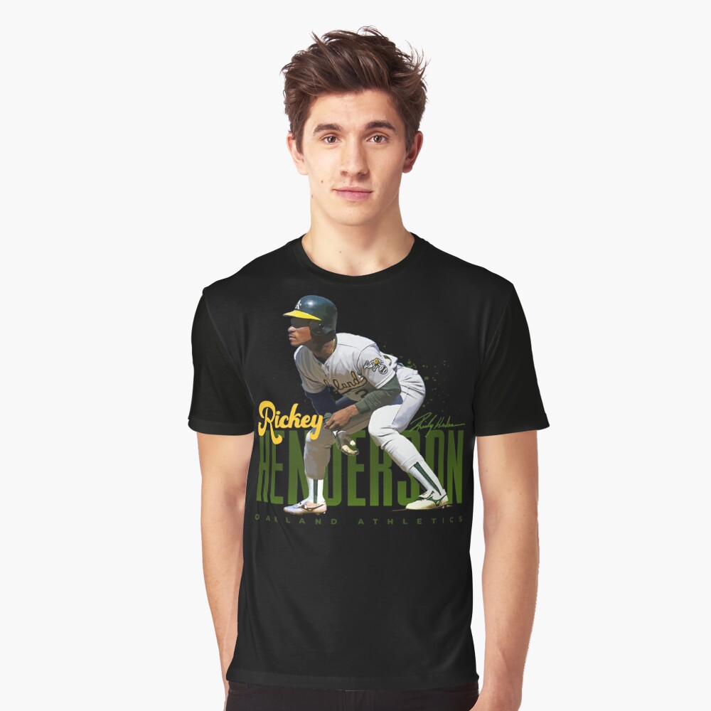 Rickey Henderson T-Shirt Essential T-Shirt for Sale by FinnProsacco