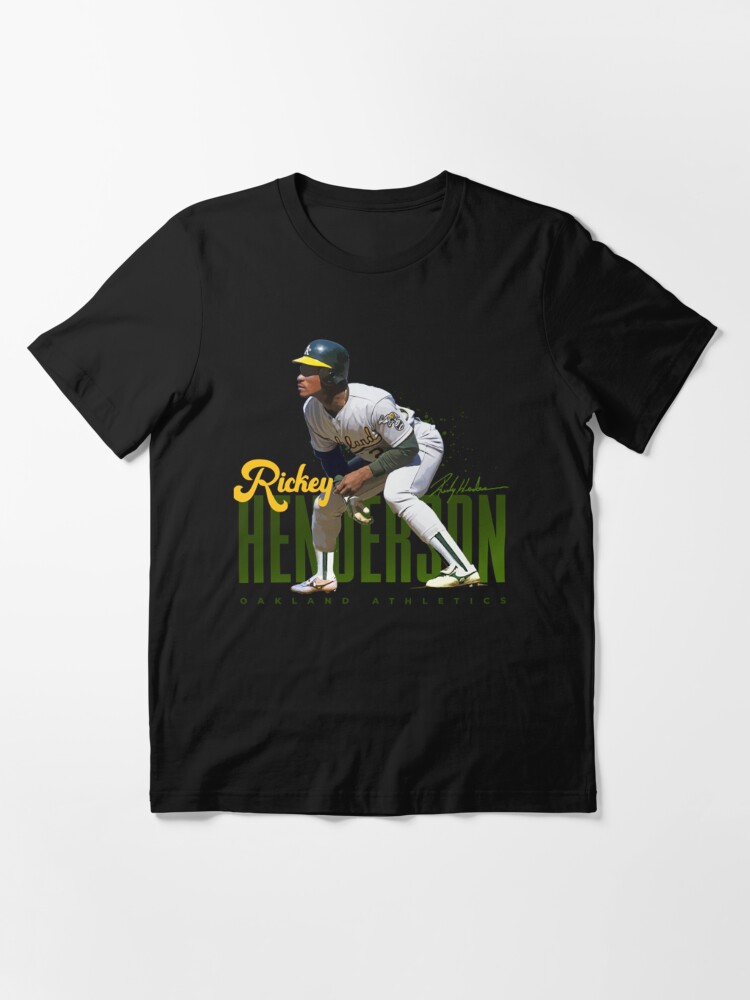 Rickey Henderson T-Shirt Essential T-Shirt for Sale by FinnProsacco