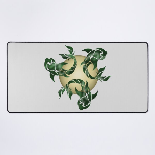 Item preview, green fish over golden ball designed and sold by octo-PS.