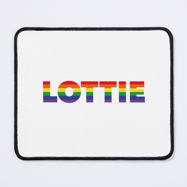 Item preview, Lottie name - Rainbow Flag LGBT Pride Design designed and sold by NameTheory.