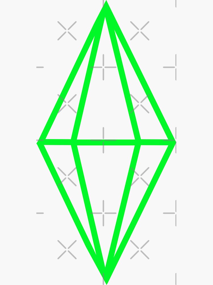 "The Sims Plumbob" Sticker by FlowDesigns Redbubble