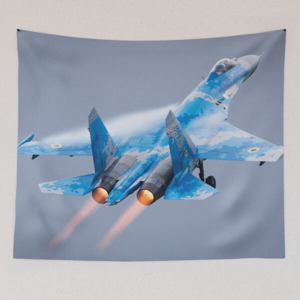 Item preview, Ex-Russian Soviet Cold War Ukrainian Sukhoi SU-27 Flanker Displays at the Fairford International Air Tattoo designed and sold by AMMHPhotography.