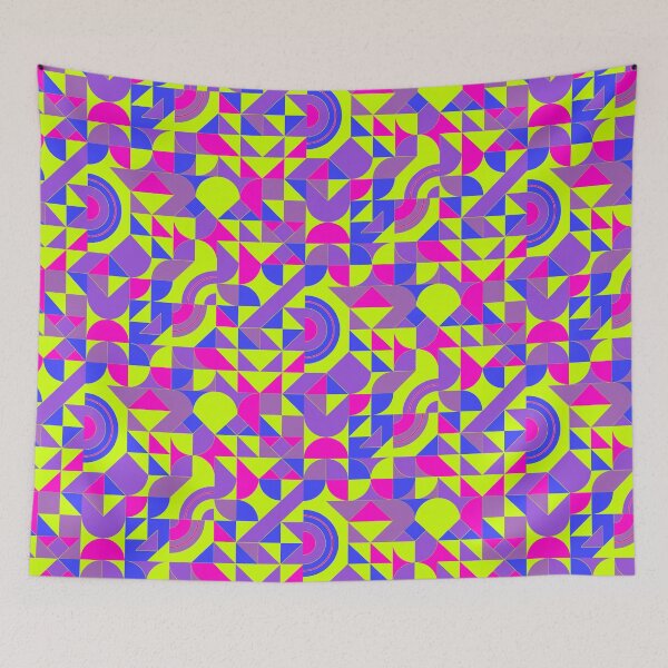 Item preview, geometric colorful patterns conceptual Art - Abstract Neo Geo graphic design designed and sold by Design Repo.