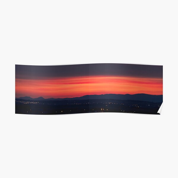 West Lothian Sunset Poster