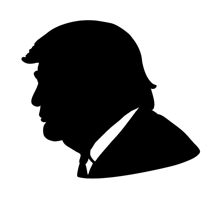 "Trump Silhouette" by Polytics Redbubble