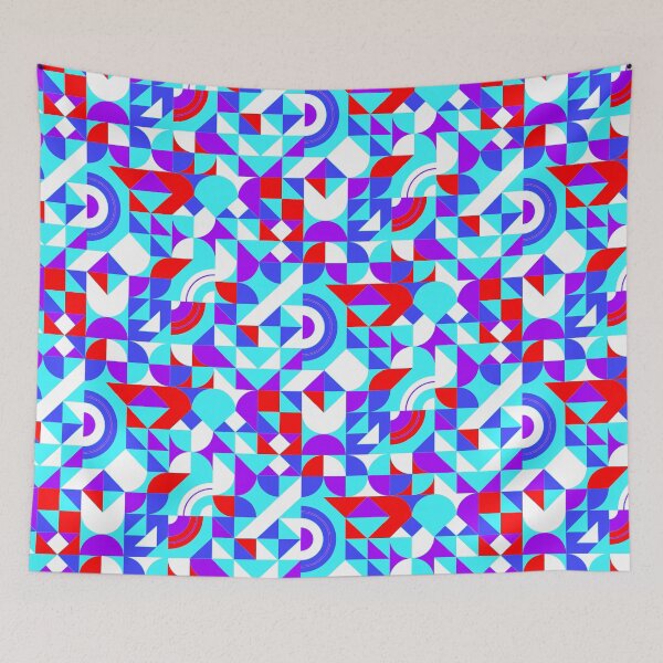 Item preview, geometric colorful patterns conceptual Art - Abstract Neo Geo graphic design designed and sold by Design Repo.