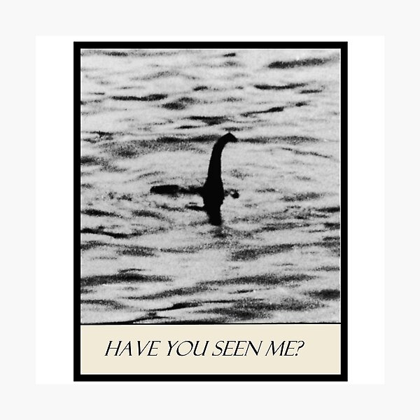 Nessie - Have You Seen Me? Photographic Print