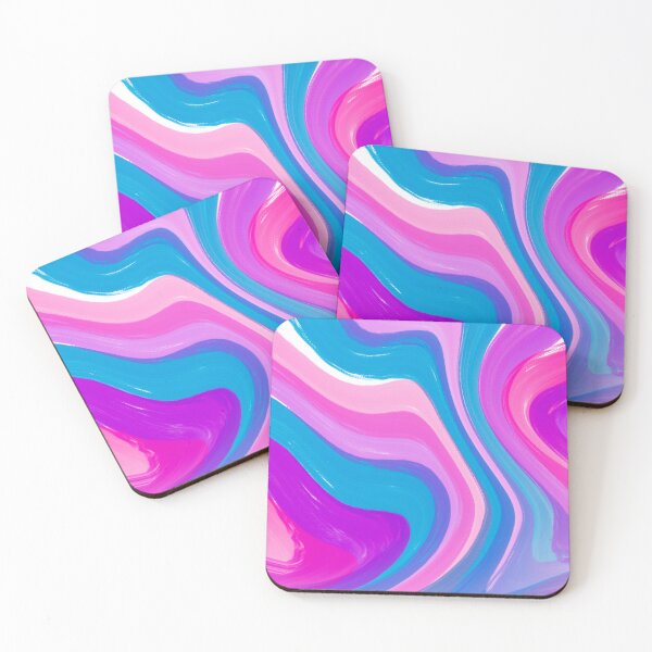 Item preview, Pink, Lilac, Blue and Purple Tones Marble Pattern designed and sold by theprintedclub.