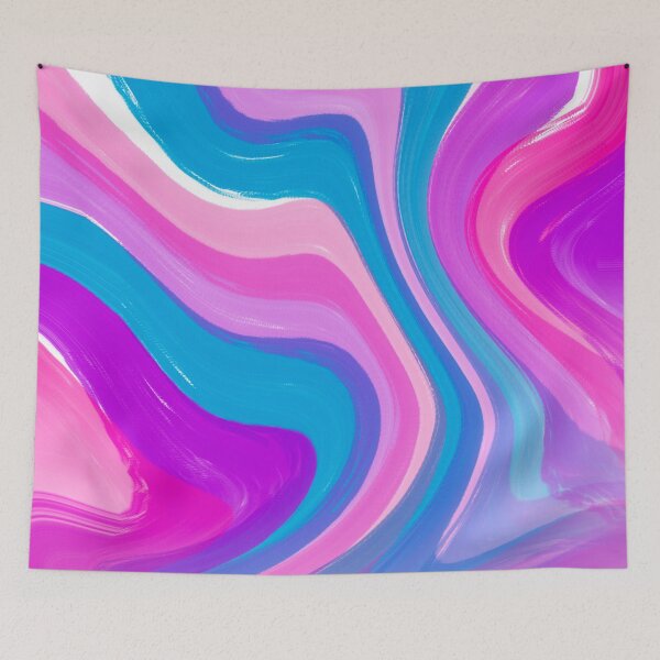 Item preview, Pink, Lilac, Blue and Purple Tones Marble Pattern designed and sold by theprintedclub.